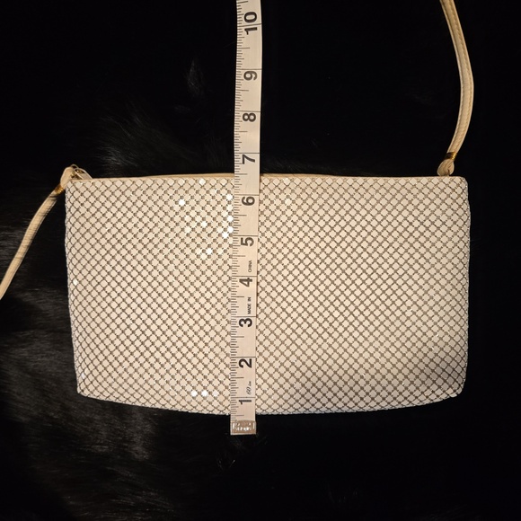 Vintage Whiting & Davis Enamel Mesh Convertible Clutch Shoulder Bag - Picture 6 of 7